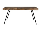 Ventoriq - Vintage 160cm Wood and Steel Dining Table BGQI21134