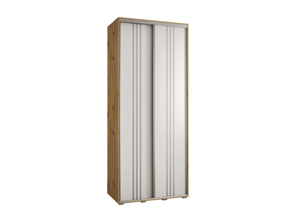 Ventoriq 6 Sliding Door Wardrobe 235.2/110/45 2 Doors Ventoriq/White/Silver SGPD80014