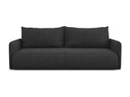 3-seater convertible sofa in chenille fabric - anthracite - Ventoriq TKDW84229