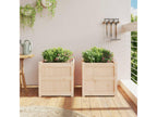 2-piece planters made of solid pine wood VGWG22645