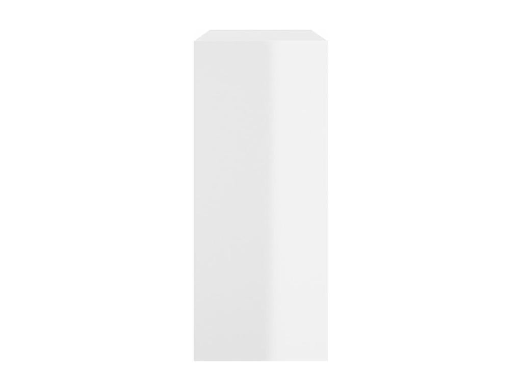 Glossy White Bookshelf/Room Divider 80x30x72 IXSI64630