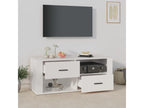 White TV stand 100x35x40 cm Engineered wood DNKE37635