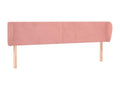 Pink headboard with wings, 183x23x78/88 cm, velvet, XEYG09572