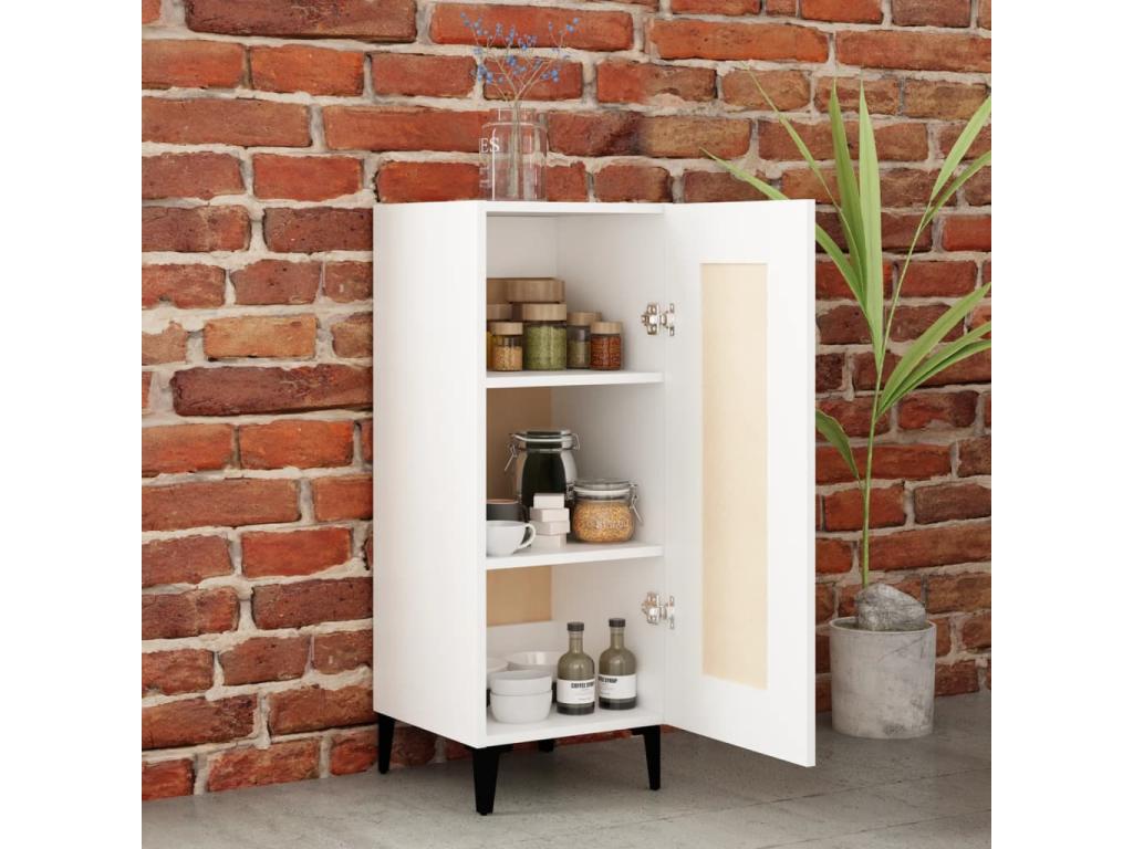 White sideboard 34.5x34x90 cm engineered wood ECUW10636