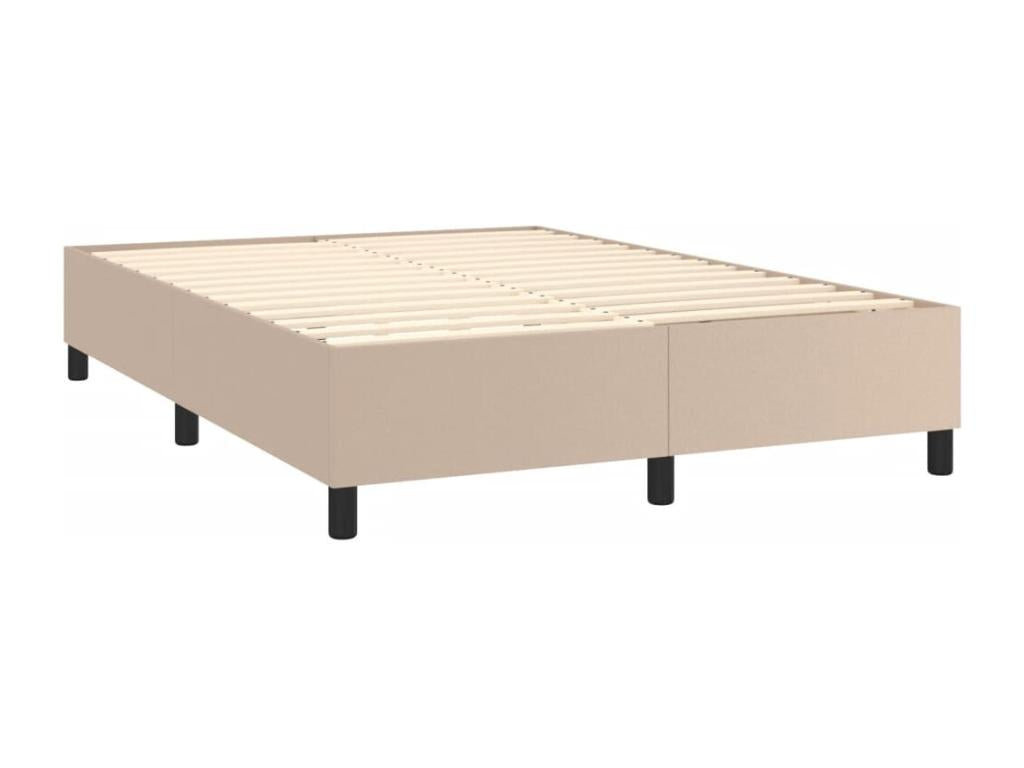 Upholstered bed base with Cappuccino mattress 140x190 cm TLVK37234