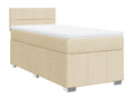 Ventoriq bed base with mattress, Cream 80x200 cm, Fabric KASS80548