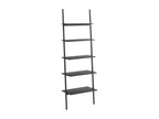 5-Tier Slanted Shelf, Black, 64x34x185.5 cm EXSH06060