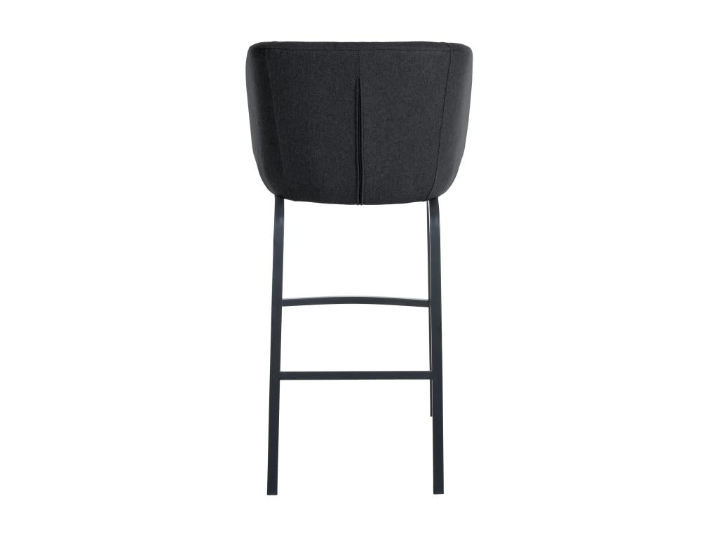 Bar stools - Felt / Stainless steel - Anthracite - Ventoriq LMFY97813