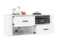 White TV stand 100x35x40 cm Engineered wood DNKE37635