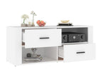 White TV stand 100x35x40 cm Engineered wood DNKE37635