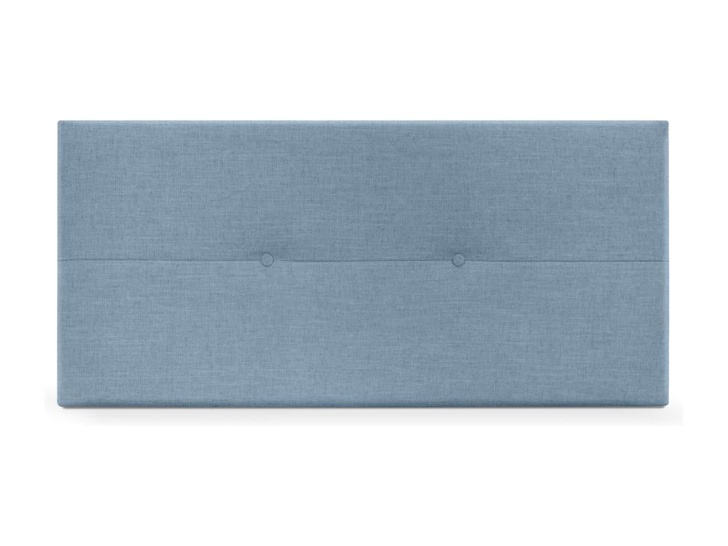 Ventoriq Natural Linen Headboard with Buttons 105x50cm Beds 105 - Blue BJBX61435