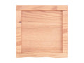 Light brown wall shelf, solid treated oak wood SJUX75085