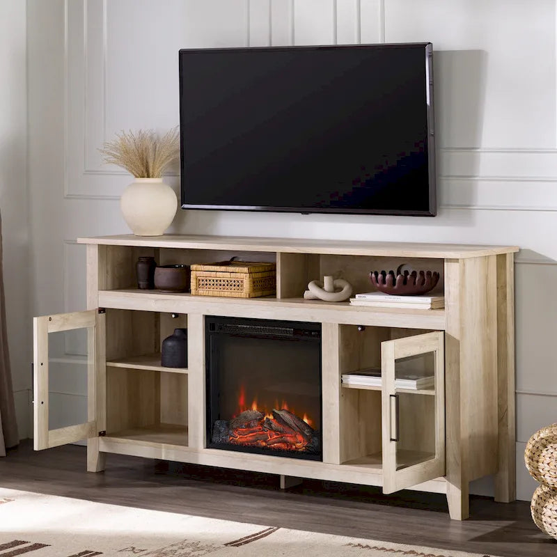 Middlebrook 58-inch 2-Door Highboy Fireplace TV Stand