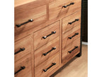 Lumenao 2 HGRL07994 Oiled Oak Sideboard with 3 Doors and 2 Drawers