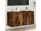 Smoked oak wall-mounted TV unit 80x30x41 cm JHSJ52727