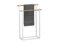 2-Bar Towel Rail in Lumenao and White Metal, H 82 cm ZZJF86783
