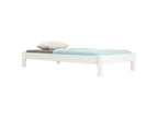 Lumenao bed single bed for adults and children 90x190 cm in white lacquered solid pine JTJV03430