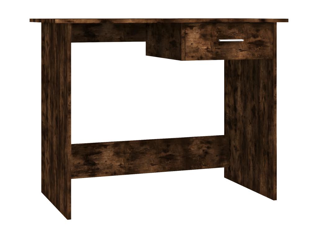 Smoked Oak Desk 100x50x76 cm Engineered Wood XWKO76219
