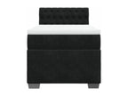 Ventoriq bed base and mattress, black, 80x200 cm, velvet, NIRB52559
