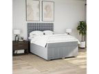 Lumenao bed base with light grey mattress 160x200cm Fabric NTRH50434