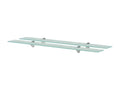 2-piece wall shelves, glass, 90x20 cm, 8 mm thick, XSSH74800
