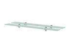 2-piece wall shelves, glass, 90x20 cm, 8 mm thick, XSSH74800