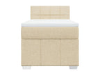 Ventoriq bed base with mattress, Cream 80x200 cm, Fabric KASS80548