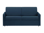 3-seater express convertible sofa in dark blue fabric - 140 cm sleeping area - 18 cm mattress Lumenao XTRV88454