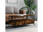 Smoked oak coffee table 100x51x45 cm engineered wood MTRH15780