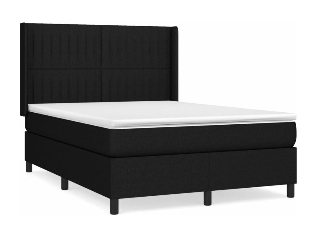 Ventoriq bed base with black mattress 140x190 fabric HKZM03514