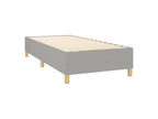 Lumenao bed base and mattress with LED, light grey, 90x190 cm, LLMV85557
