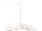 Children's bed frame, white, 80x200 cm, solid pine wood, QOOU90781