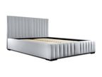 Storage bed 160x200 cm, silver grey - Ventoriq Collection XBBK71742