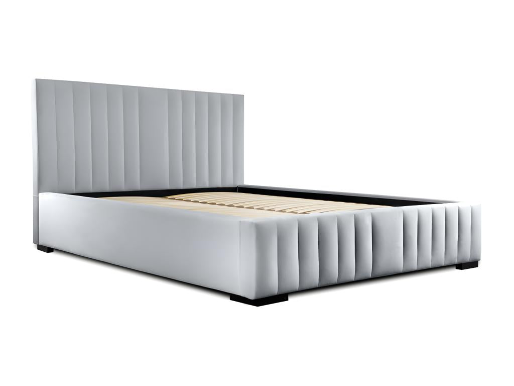 Storage bed 160x200 cm, silver grey - Ventoriq Collection XBBK71742