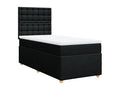 Ventoriq bed base with black mattress 90x190 cm fabric AMPI72884