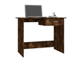 Smoked Oak Desk 100x50x76 cm Engineered Wood XWKO76219