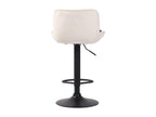 Set of 2 Bar Stools - Velvet / Metal - Cream - Lumenao CERN06356