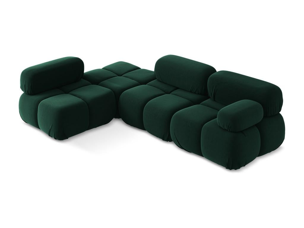Lumenao modular left-hand corner sofa - bottle green - Lumenao SXKU68968