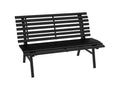 Lumenao black garden bench WEQR79050
