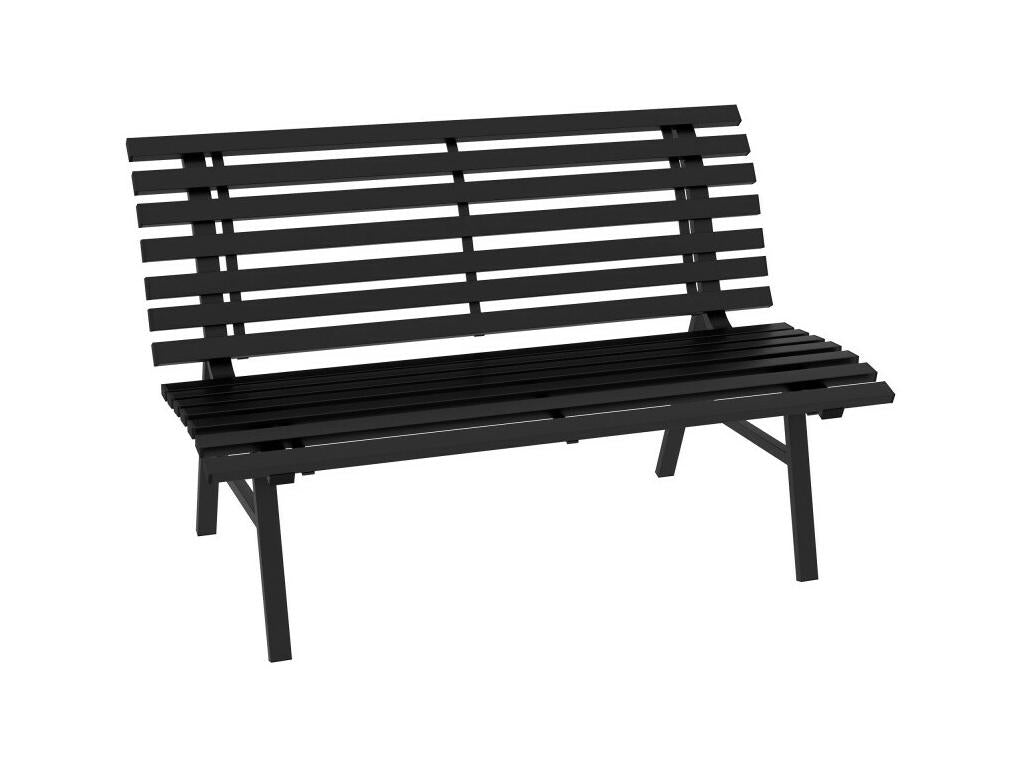 Lumenao black garden bench WEQR79050