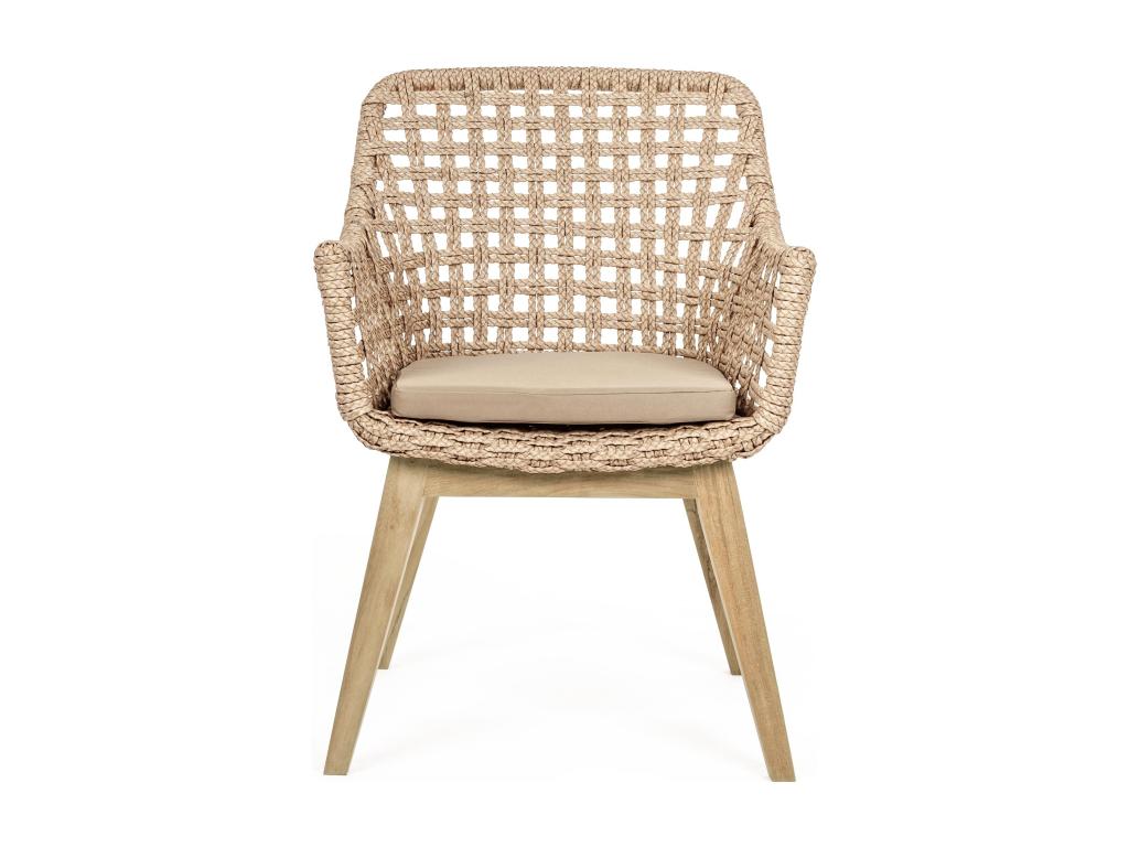 Lumenao aluminum and fiber braid garden chair - Set of 2 DCEK36843