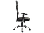 Lumenao ergonomic office chair in black faux leather BDLE64968