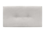 Lumenao Plain Corduroy Headboard with Buttons 90x60 Beds 80/90 - Bone White FRUN29587
