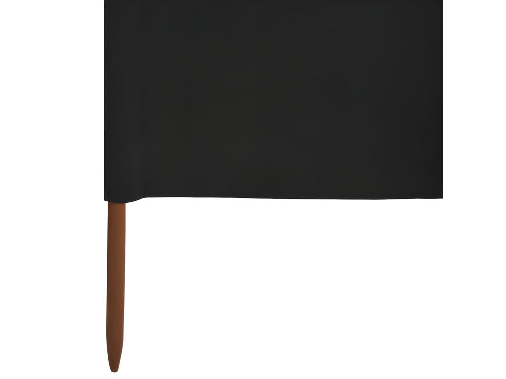 5-Panel Fabric Room Divider 600x80 cm Black ZWBP84435