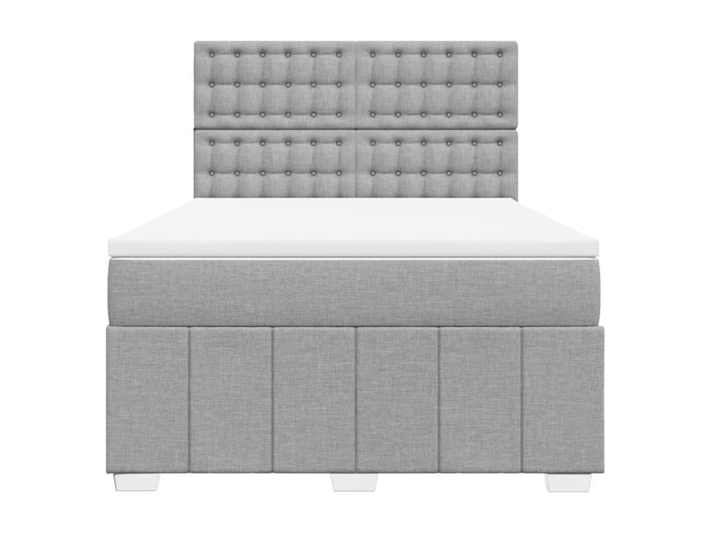 Lumenao bed base with light grey mattress 160x200cm Fabric NTRH50434