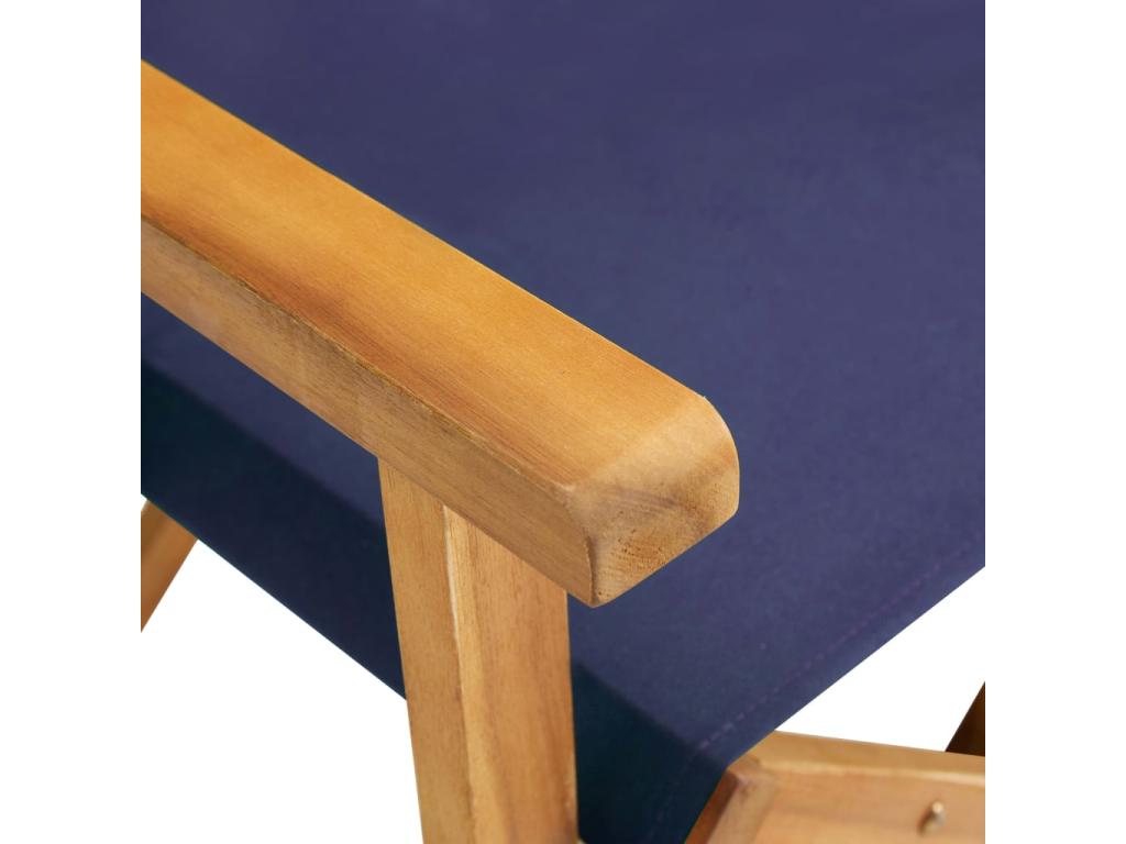 Lumenao solid wood director's chair, blue FWVG17545