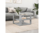 Concrete grey coffee table 59.5x59.5x40 cm engineered wood FWTE98227
