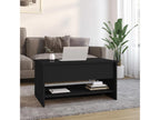 Coffee table, black, 80x50x40 cm, engineered wood, KSXA07382