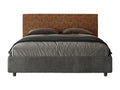 Bed with upholstered slatted base 160x190 Ventoriq fabric 04 Ventoriq VSWY13040