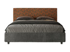 Bed with upholstered slatted base 160x190 Ventoriq fabric 04 Ventoriq VSWY13040